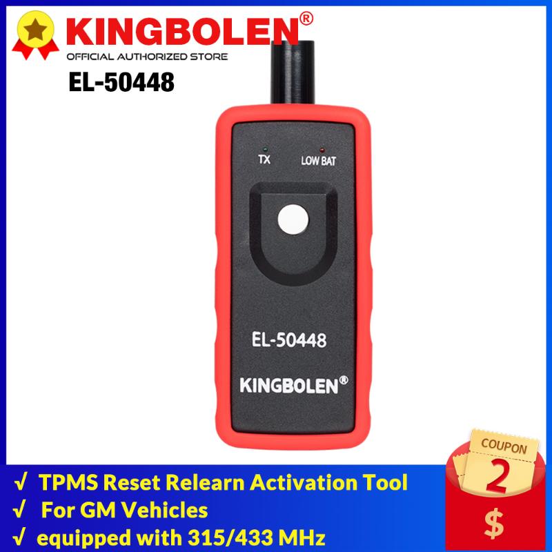 

Diagnostic Tools KINGBOLEN EL-50448 Automotive Tire Pressure Monitor Sensor TPMS Reset Relearn Activation Tool Compatible For GM Series Vehi