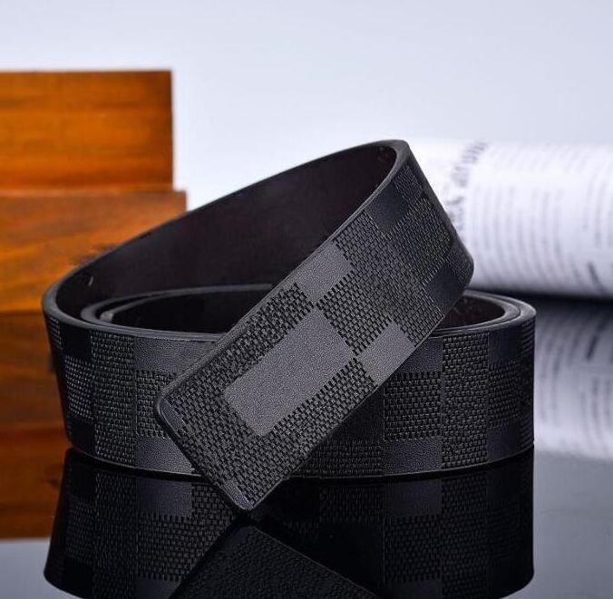 

Fashion Men Designers 2022 Double sided black blue orange mens belts with alloy V buckle belt for men ceinture high quality Genuine Leather Waistband no box