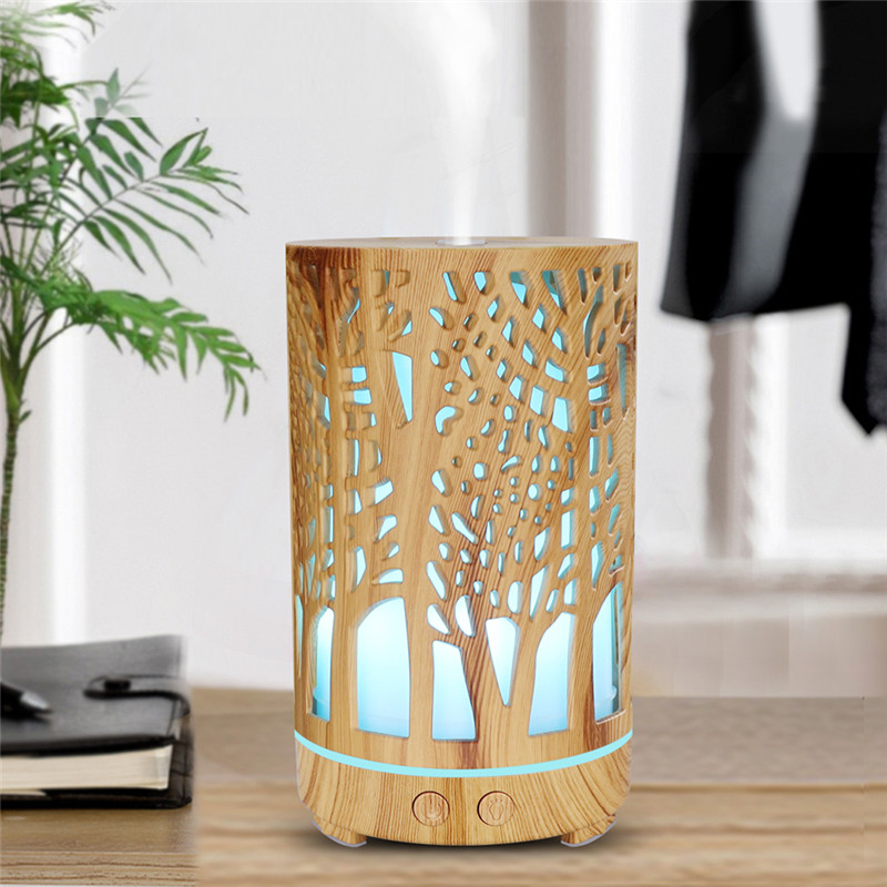 

Wood Aroma Air Humidifier Essential Oil Diffuser Aromatherapy Electric Ultrasonic cool atomizer Mist Maker Mini for Home