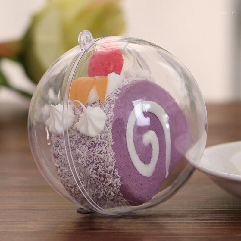 

Party Decoration 'The ' 5 Pcs Clear Plastic Christmas Balls Baubles Sphere Fillable Xmas Tree Ornament Transparent 889