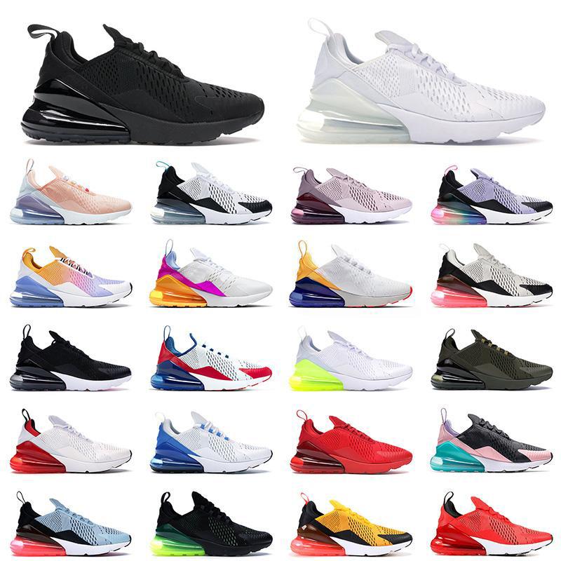 

Top 270 Triple white UNC running shoes Fuchsia Volt black Habanero University Red blue Grape Olive 270s men women Outdoor Sports Trainers Zapatos