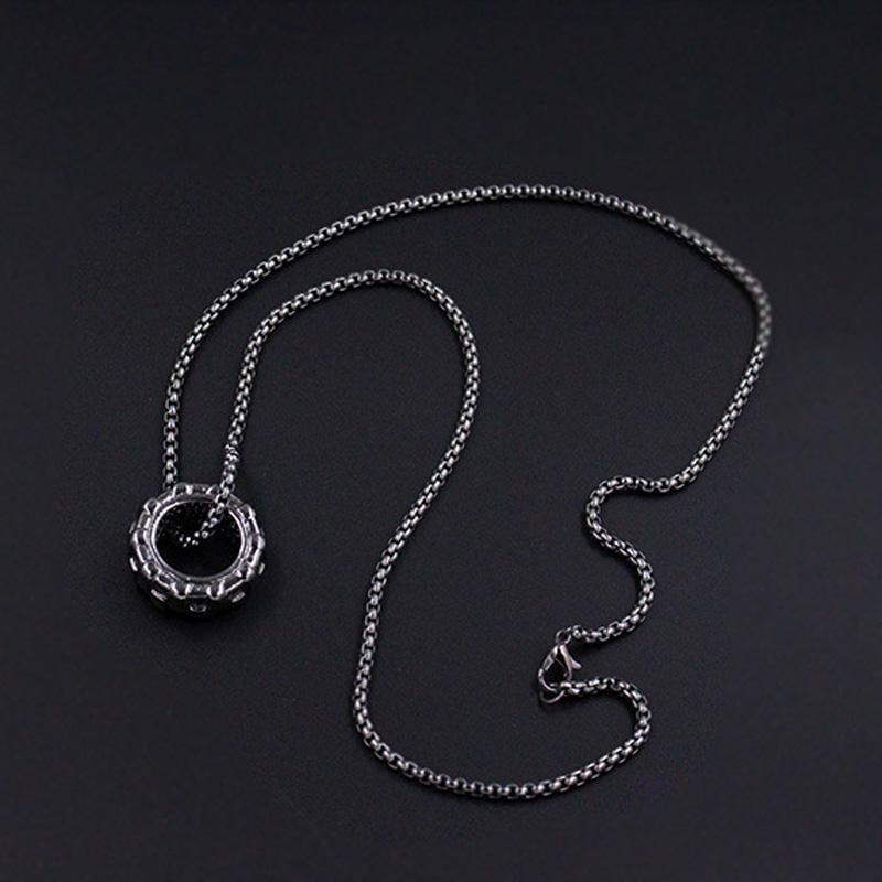 

Pendant Necklaces Personalized Wheels Tires Necklace For Men Hip Hop Stainless Steel Wheel Pendants Fashion Jewelry Square Chain