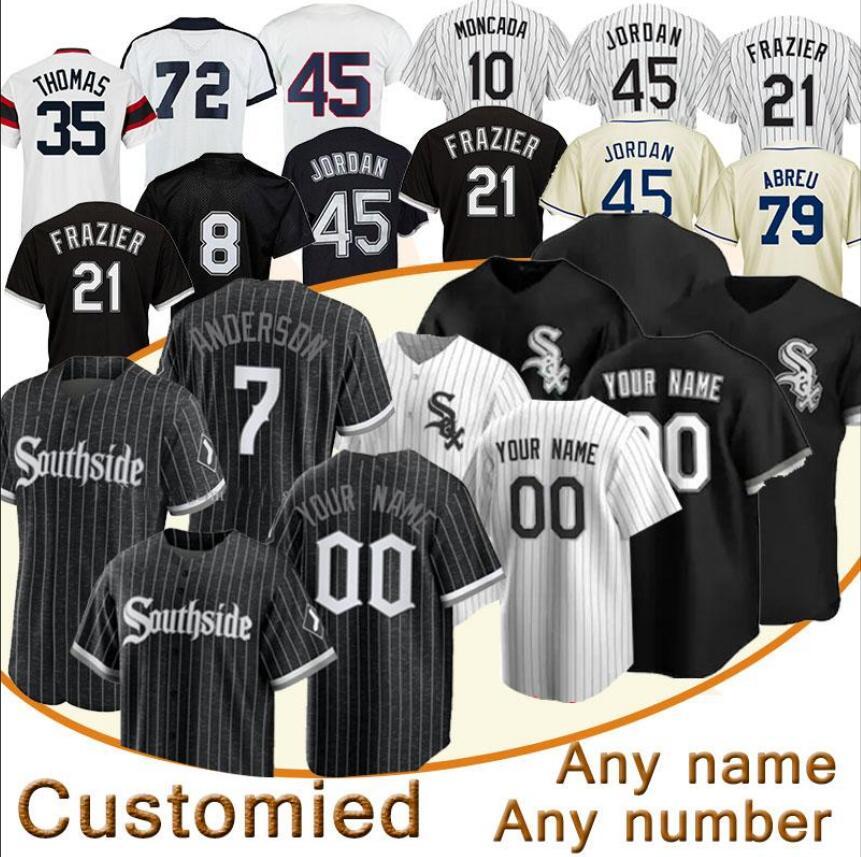 

Baseball Jersey White Sox Men 7 Tim Anderson Bo Jackson 45 Michael Chicago Codi Heuer Lucas Giolito Luis Robert Moncada Frank Thomas Abreu c, Blue;black
