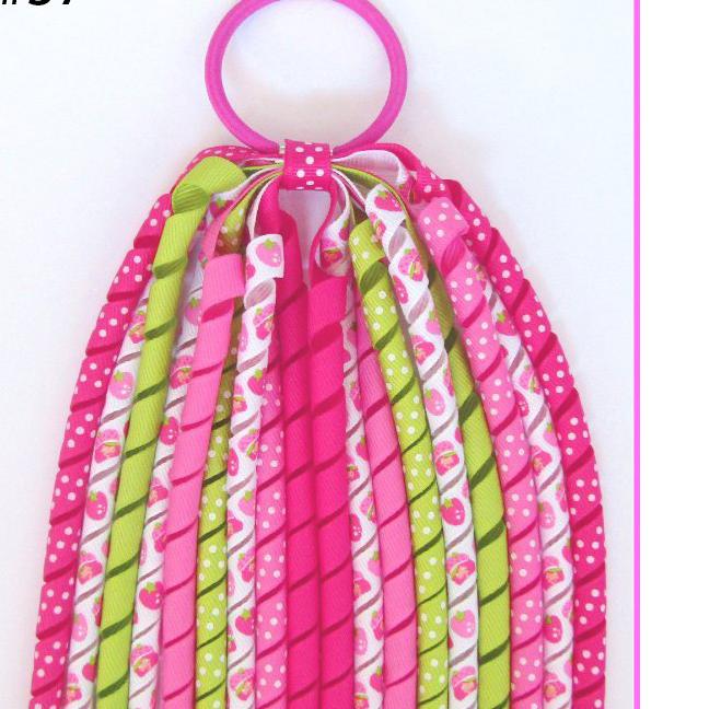 

Hairband Baby Girls Curly Ribbon Korker Ponytail holders 7inch Streamer Corker Bows with Elastic Hair Bobbles headwear 10pcs, Random color