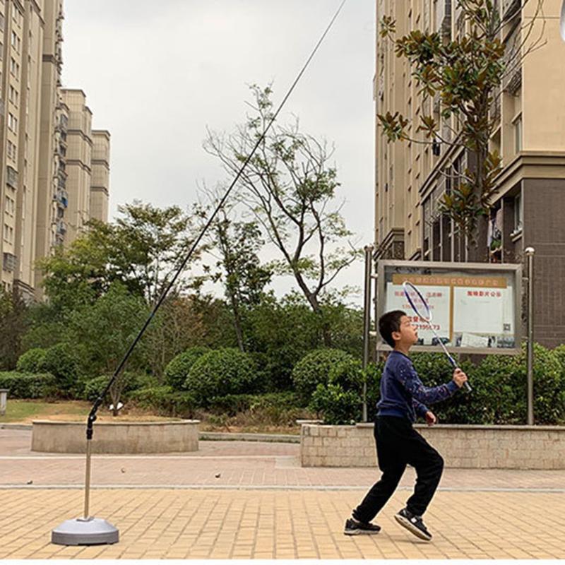 

Ly Elastic Badminton Trainers With Rod Portable Training Set For Adults Kids Sets