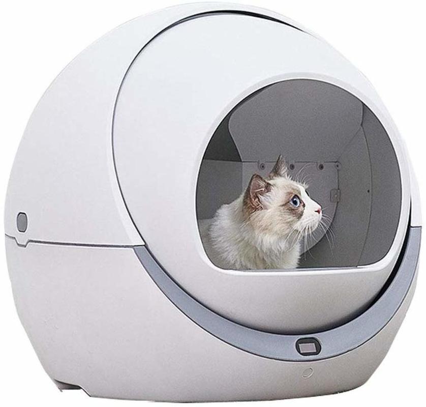 

Other Cat Supplies Smart Automatic Cats Sandbox Self Cleaning Tray Toilet Rotary Training Detachable Bedpan Litter Box Closed Pets Accessori