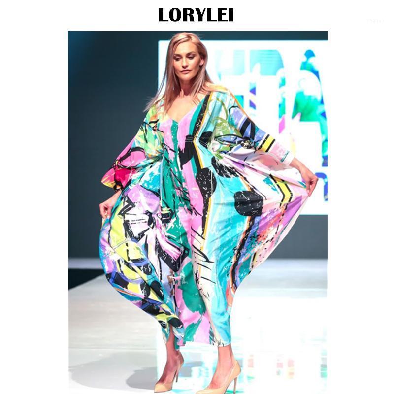 Bikini Cover-ups Bohemian Printed Fit And Flare Summer Dress Big Size Cotton Tunic Women Beach Wear Swim Suit Cover Up N997 Women's Swimwear-image-735651791