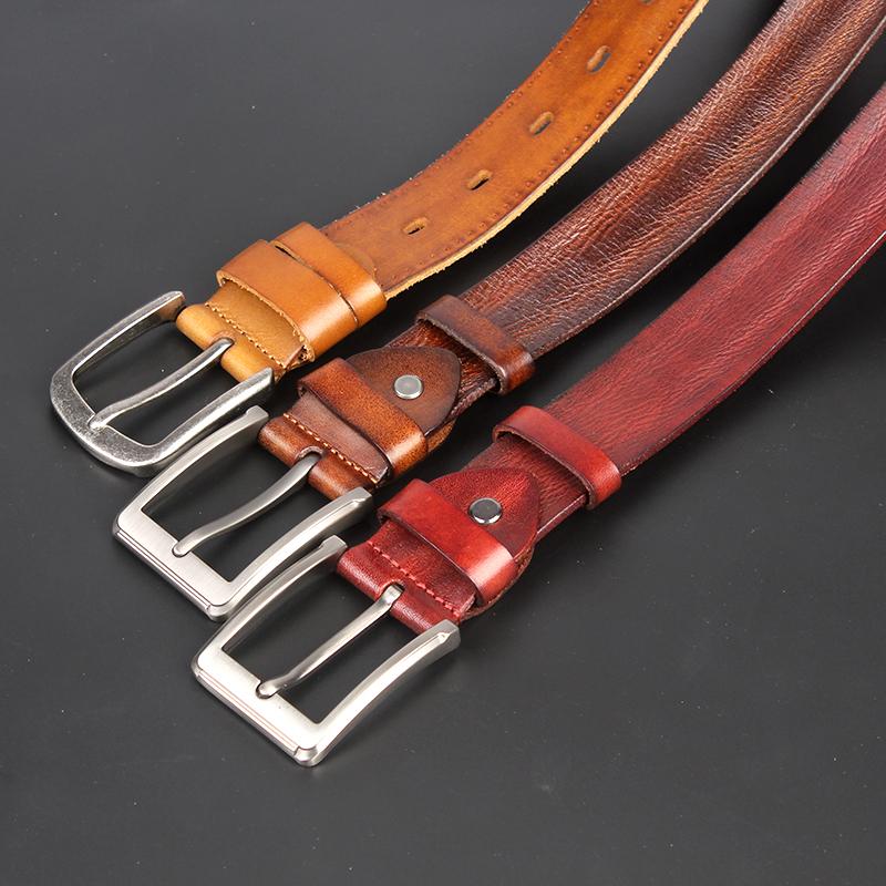 

Belts 2021The Classic Retro All-Match Leather Light Body Buckle Simple Pin For Women Fashion Jeans Femal, Black