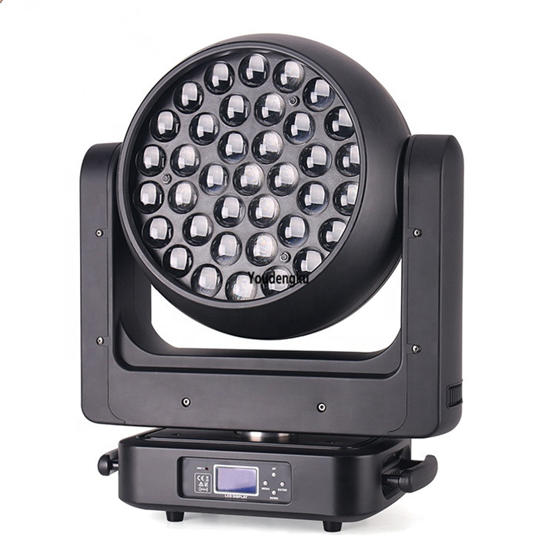 4pcs bee moving head 37 eyes 37x25w rgbw 4in1 dmx night club led stage moving head wash zoom Dj party light-image-732862110
