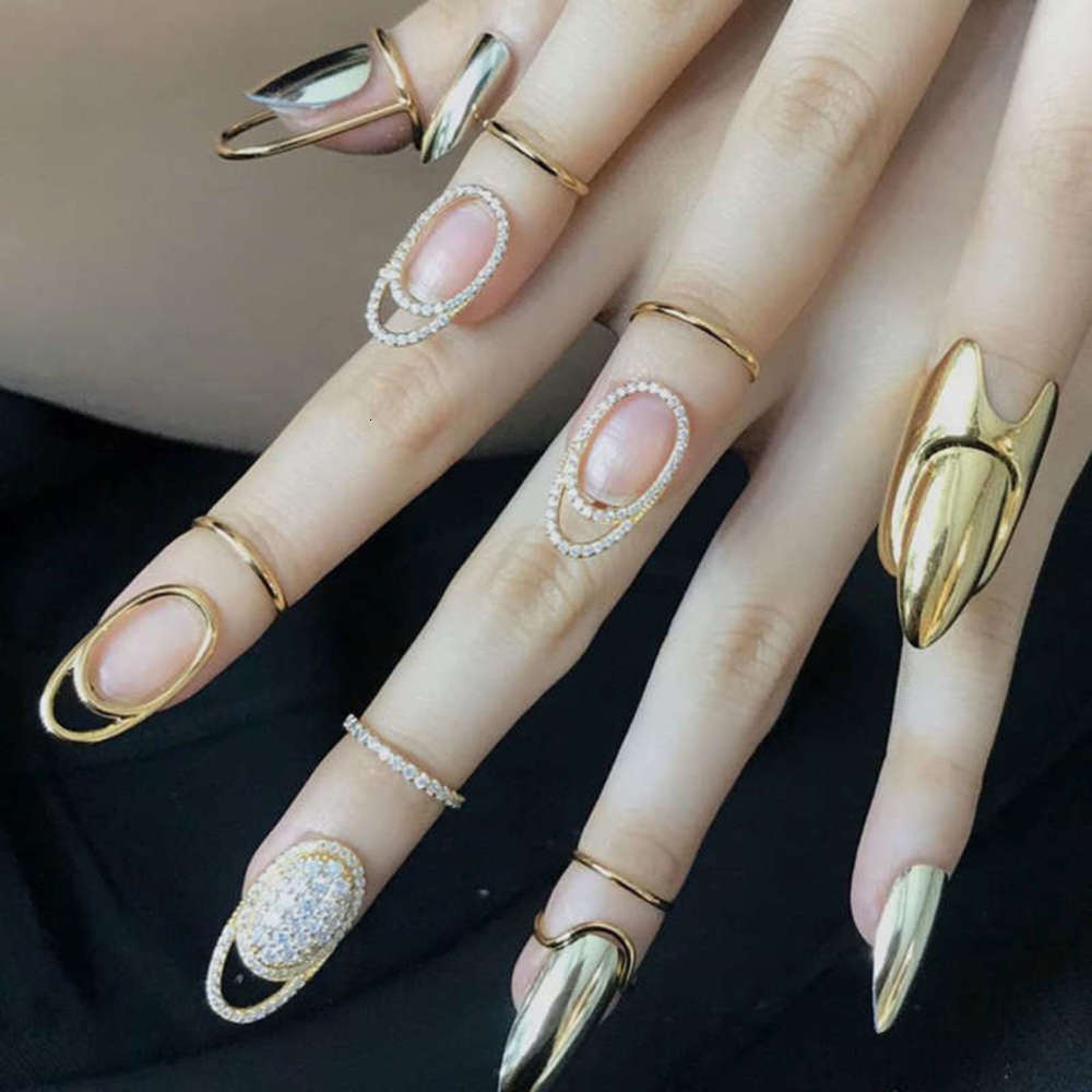 

Jennie's popular fingertip nail ring at home and abroad, 3043 gold