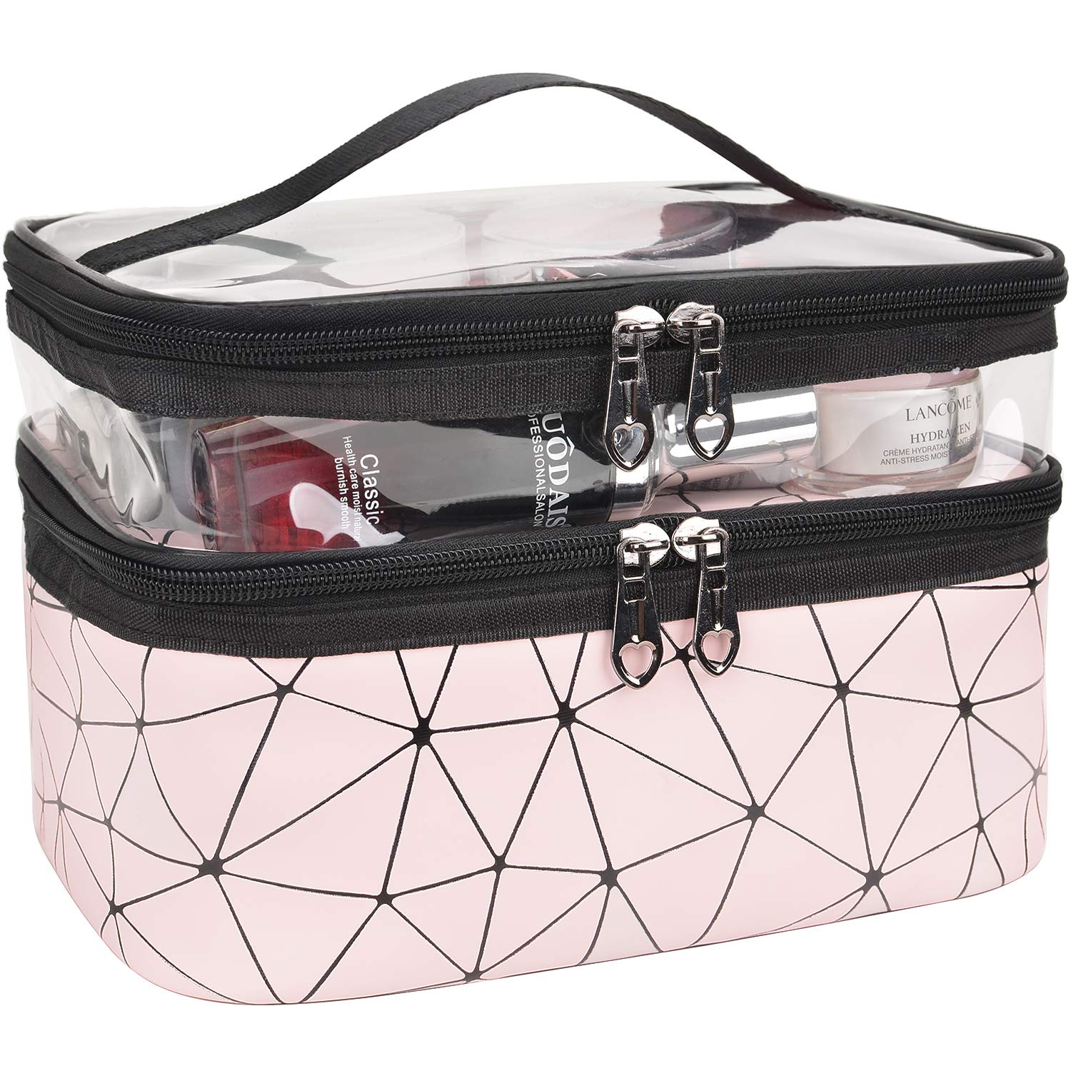Fashion cosmetic handbags portable casual makeup bag with large capacity travel home party bags storage box factory direct sales-image-702527862