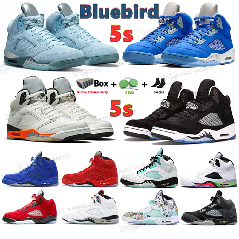 

2021 Men Basketball Shoes Jumpman 5s What the off Sail Black Muslin Retro Women mens 5 Alternate Grape Fire Red White Oreo Oregon Ducks Bull Stealth Bluebird Sneakers, With original box