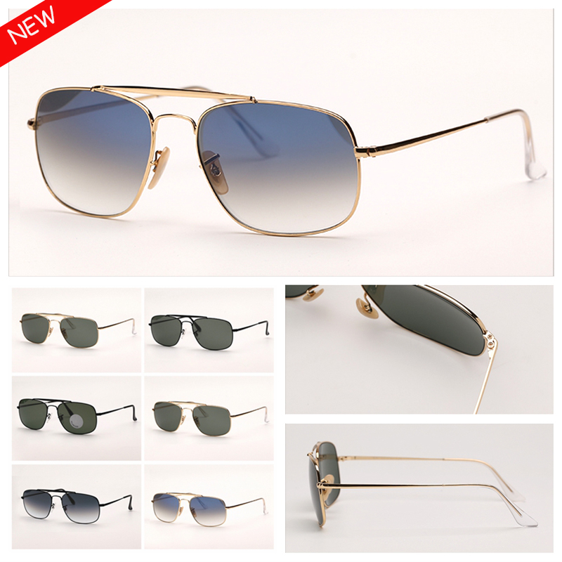 

Fashion Mens Sunglasses womens Design Sun Glasses Woman Eyeware Double Bridge UV Protection Glass Lenses Des Lunettes De Soleil with high qu, White;black