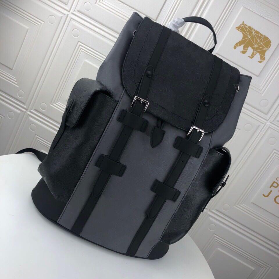 

HH 5A+Fashion Men Letter Backpack Luxury Designer Real Leather high-capacity Back Pack Top Quality Women Shoulder Bag Travel Backpacks Student School Bags, Not bags;not buy the option
