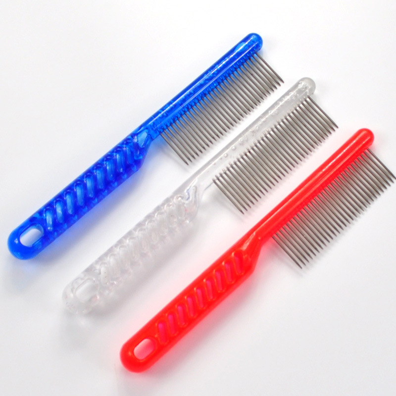 New Pet Animal Care Comb Protect Flea Comb for Cat Dog Pet Stainless Steel Comfort Flea Hair Grooming Comb Pets Acessorios-image-690361972