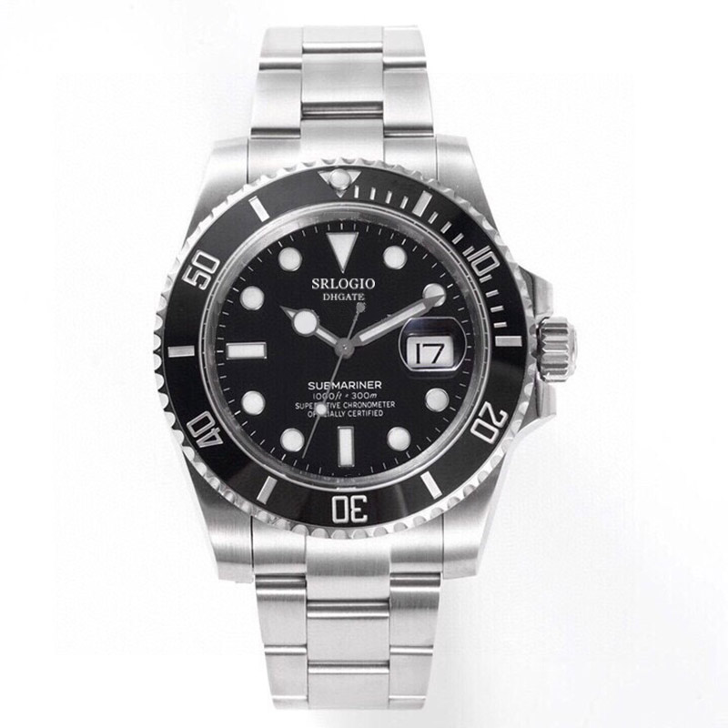 

Mens Automatic Mechanical Watch Men Watches 40mm Sapphire Mirror Swimming WristWatches Fashion Business Wristwatch Montre De Luxe Man Gift Black, Cloth