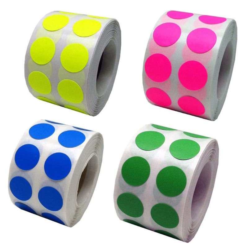 

Gift Wrap 1000pcs Round Stickers Handmade Circle Dot Coding Labels For DIY Box Package Envelope Scrapbooking Stationery