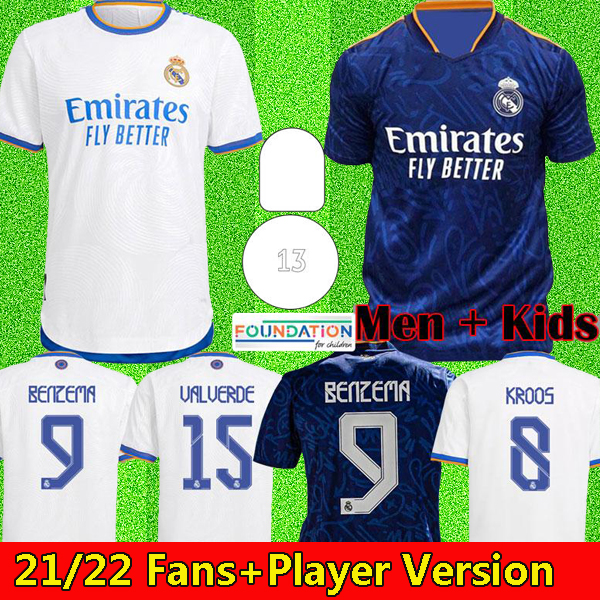

soccer jerseys real Madrid 21 22 BENZEMA ALABA HAZARD fans player camiseta de futbol 2021 2022 KROOS MODRIC ISCO football shirt men kids kits, Lyon 21/22 away