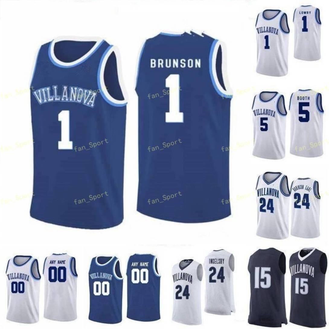 

NCAA College Villanova Wildcats Basketball Jersey 41 Saddiq Bey 43 Eric Dixon 5 Justin Moore 5 Phil Booth 1 Lowry Custom Stitched, As