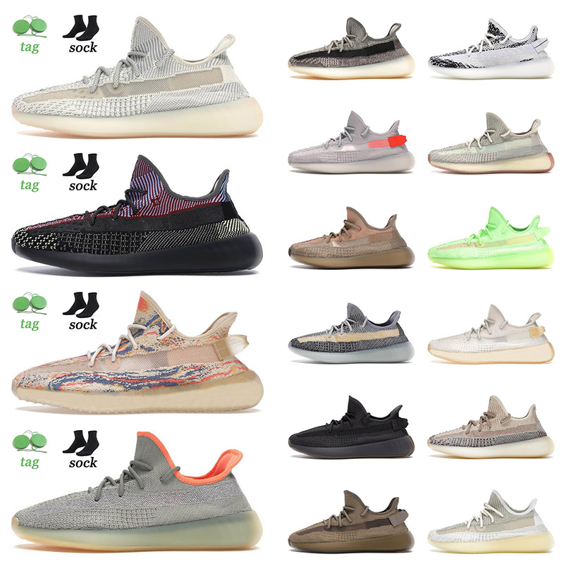 

Wholesale 2021 Yeezy Yeezys 350 Kanye Running Sports Shoes Yecheil V2 Cream Cinder Tail Light Zebra Zyon Static Cloud White Trainers Sneakers 36-48, White;red