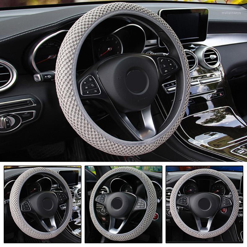 

Steering Wheel Covers 1 Pc Cover Anti Slip Auto Breathable Car Fabric Fish Net