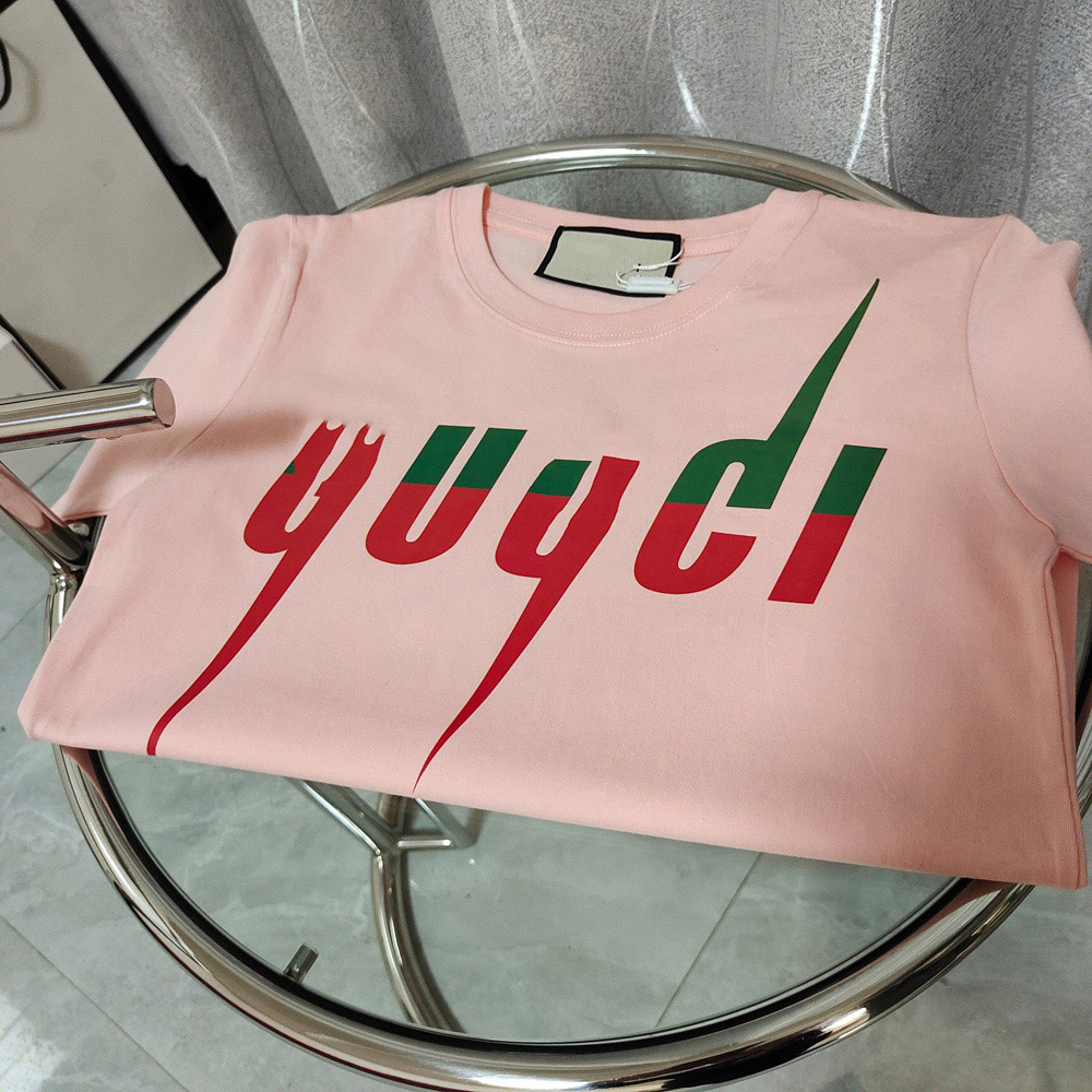 

Summer Mens T shirt Letter Print Short Sleeve High Qality Fashion Couples Cotton Tee polo 4 Colors Size Large size S-5XL