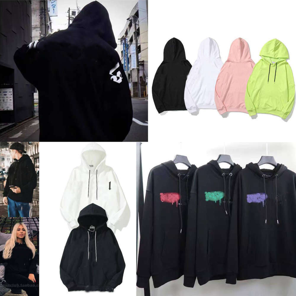 

Designer Hoodie Women and Men Printed Black White Letter Sweatshirt Loose Long Sleeve Spray Paint Hedging Hip Hop Streetwear Multicolor Angel, Black blue