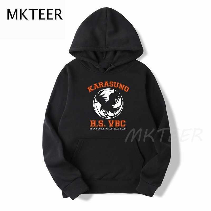 

Haikyuu Japanese Anime Hot Cartoon Hoodies Men Harajuku Karasuno Fly High Graphic Sweatshirts Unisex Tops Funny Streetwear Male