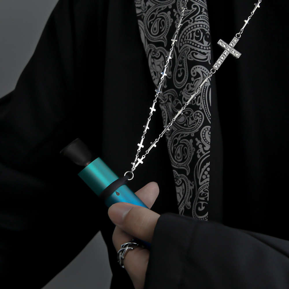 

necklace Suitable for electronic eye y personalized accessories necklace, male Yue engraver, relx chain, female neck chain, protective case, hanging, Silver