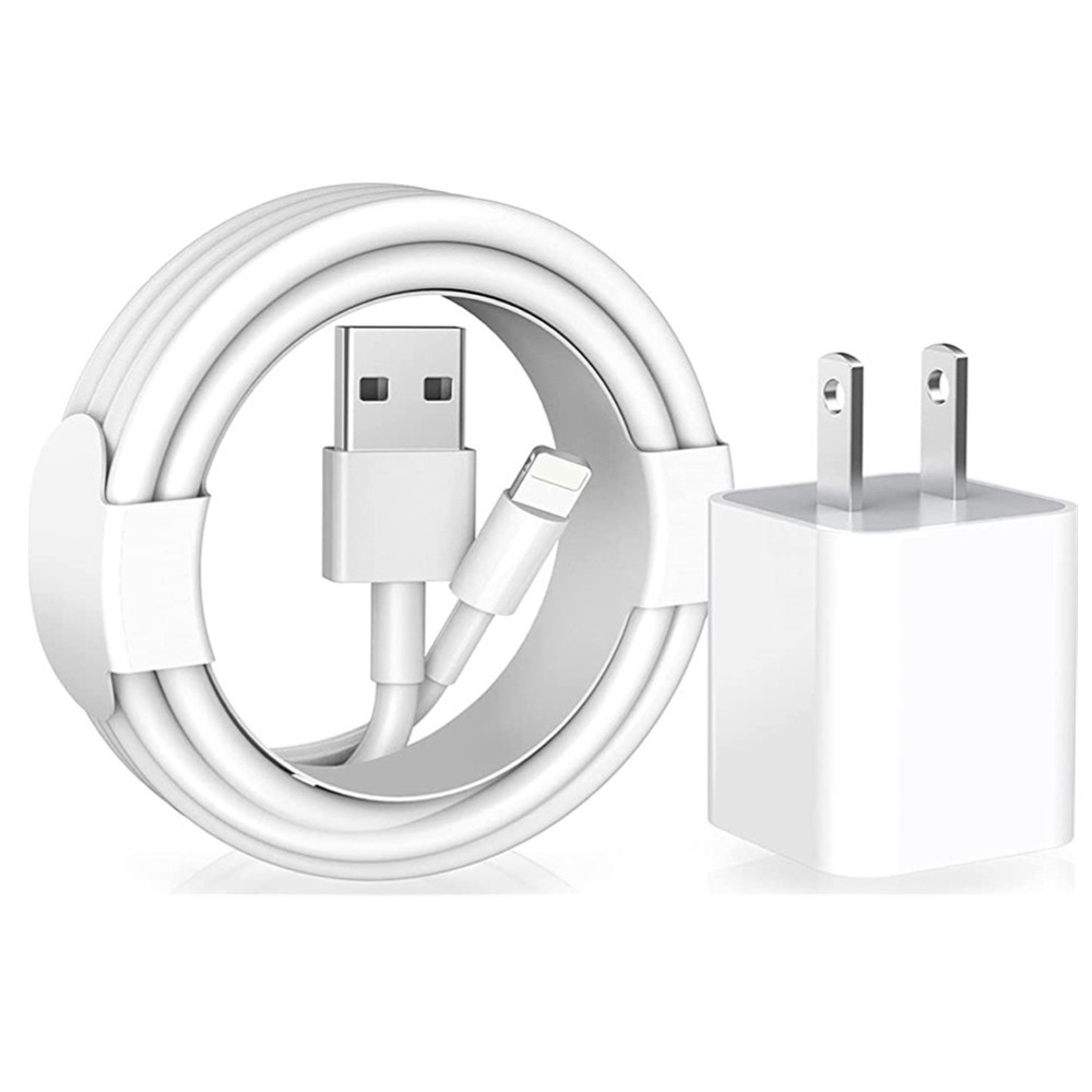 

5W 1A 1000mah Eu US Ac Home Travel Wall Charger With USB to Lightning Cable For Iphone 5 6 7 8 x xr 11 12 13 Pro max Ipod mp3 With Retail Box