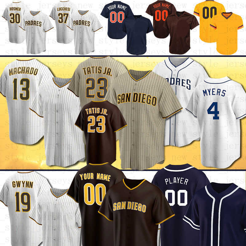 

23 Fernando Tatis Jr. Custom Baseball Jerseys 13 Manny Machado Kinsler Tatís Tony Gwynn Wil Myers Eric Hosmer Mens Women DARVISH, Men(jiao shi)