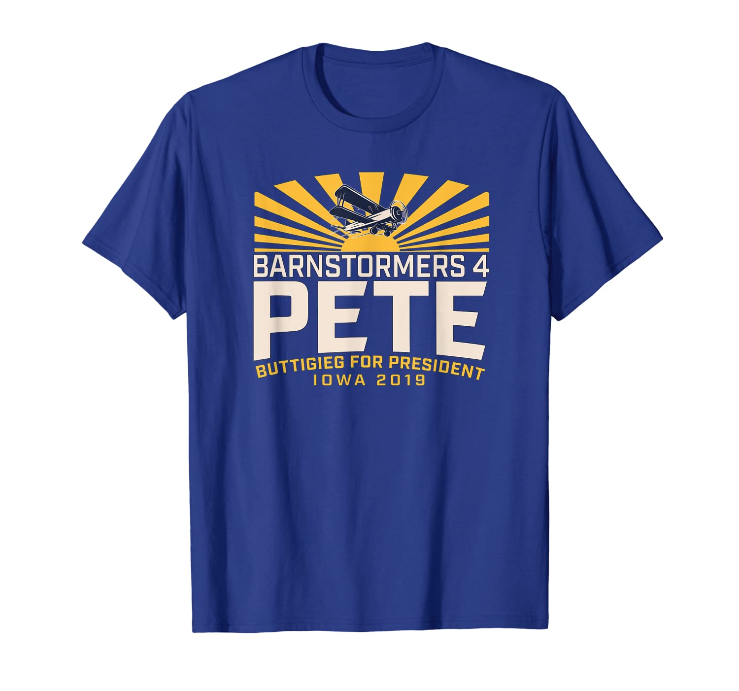 

barnstormers4pete buttigieg (#1 / primary design / iowa) t-shirt, White;black