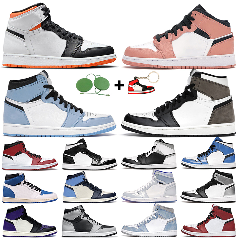 

men women basketball shoes 1s high og 1 Electro Orange Shadow 2.0 Hyper Royal Chicago Dark Mocha Shattered Backboard mens trainers sports sneakers