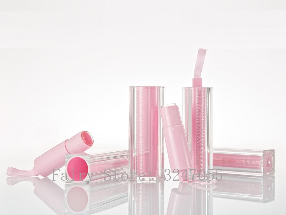 

Storage Bottles & Jars 10/30/50pcs Pink Ribbon Lipstick Tube Diy Empty 12.1mm Lip Container Cosmetics Refillable Shell