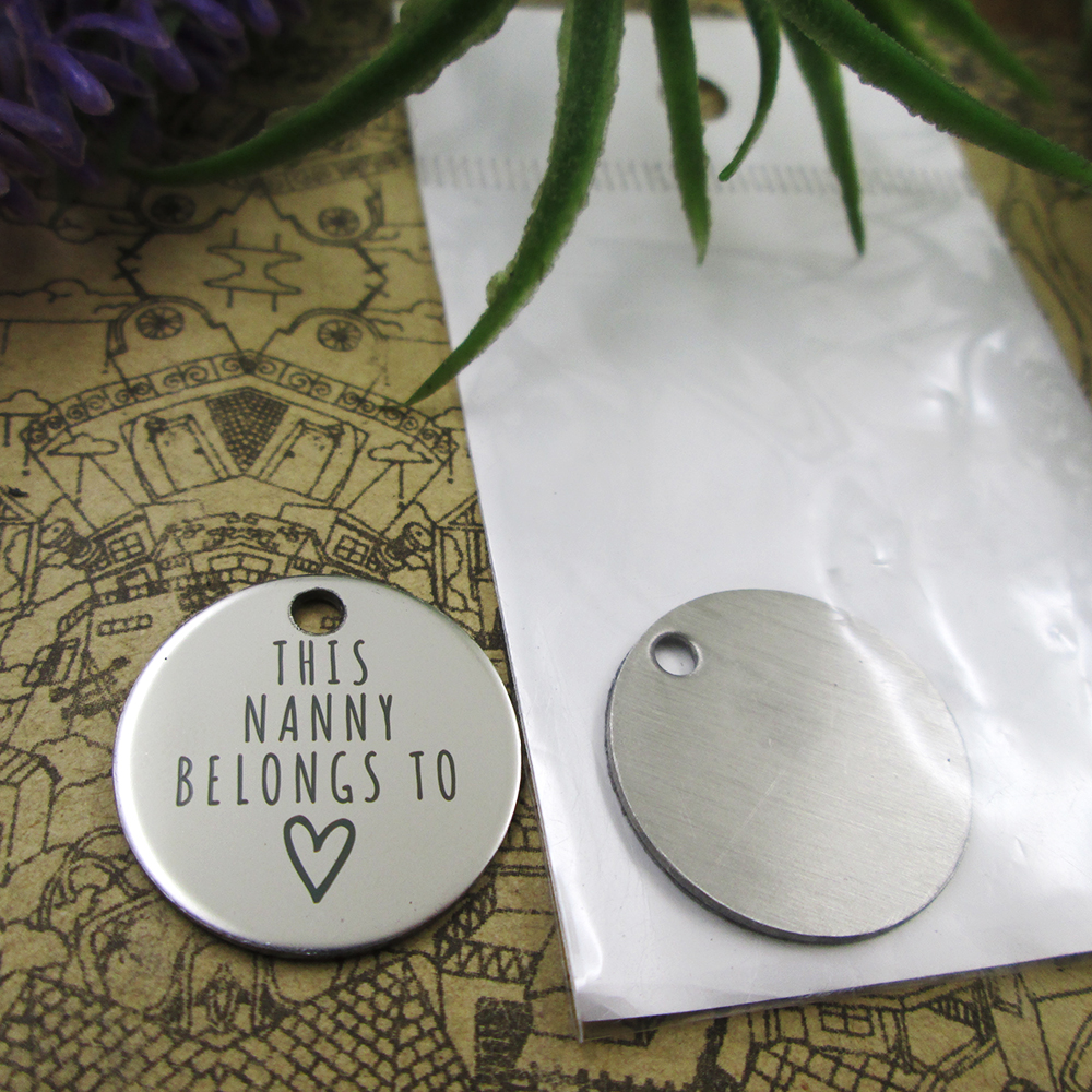 

40pcs--stainless steel charms"This Nanny Belongs to" more style choosing DIY pendants fo necklace