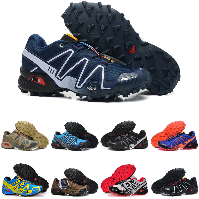 

original speed cross 3 outdoor mens running shoes SpeedCross runner Jogging III Black Green Pink Grey #61 Men Trainers Sports Sneakers chaussures zapatos, Color #3