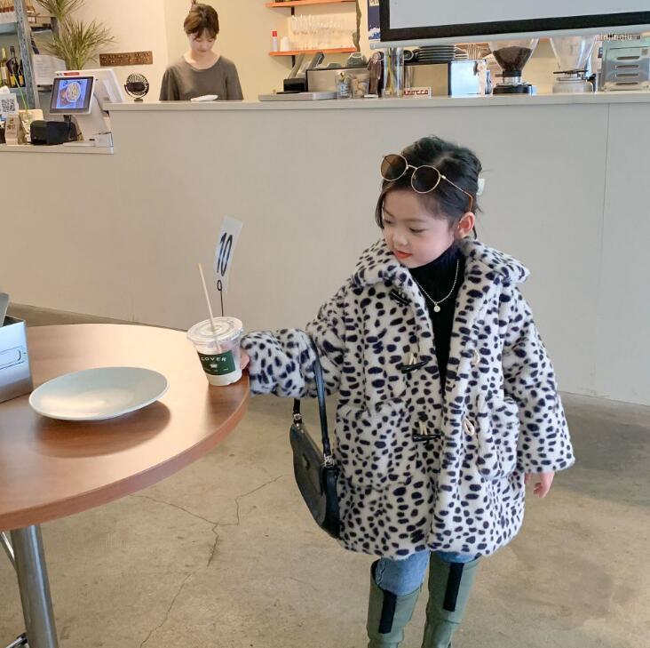 

Jackets 2021 Wholesale Girls Boys Leopard Thicken Coat Winter Cotton Full Sleeve Kids Coats 2-8 Years WD957, Blue;gray