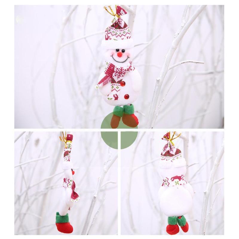 

Christmas Decorations 4pcs/set Year Ornaments Diy Xmas Gift Santa Claus Snowman Tree Pendant Hang For Home Wholesa G0j8