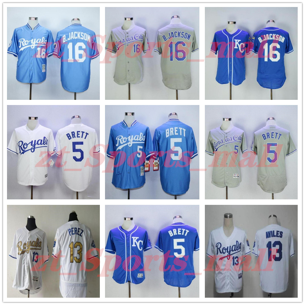 

Kansas city Men women kids Vintage Baseball Royals 5 George Brett Jersey 1983 1985 Retire Frank White Mike Aviles Pullover Flexbase Cool Base Blue Grey, As shown in illustration