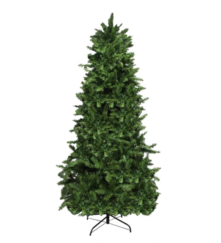 Garden Decorations FCH 7.5ft Flocking Tied Light Christmas Tree Christmas decoration-image-746499329