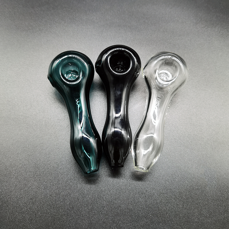 

4.3inch Glass Pipe Oil Burner Pyrex Colorful With 7 Hole Filter Screen Gravity Tobacco Dry Herb Smoking Spoon Pipes High Quality Handle Smoke Accessory