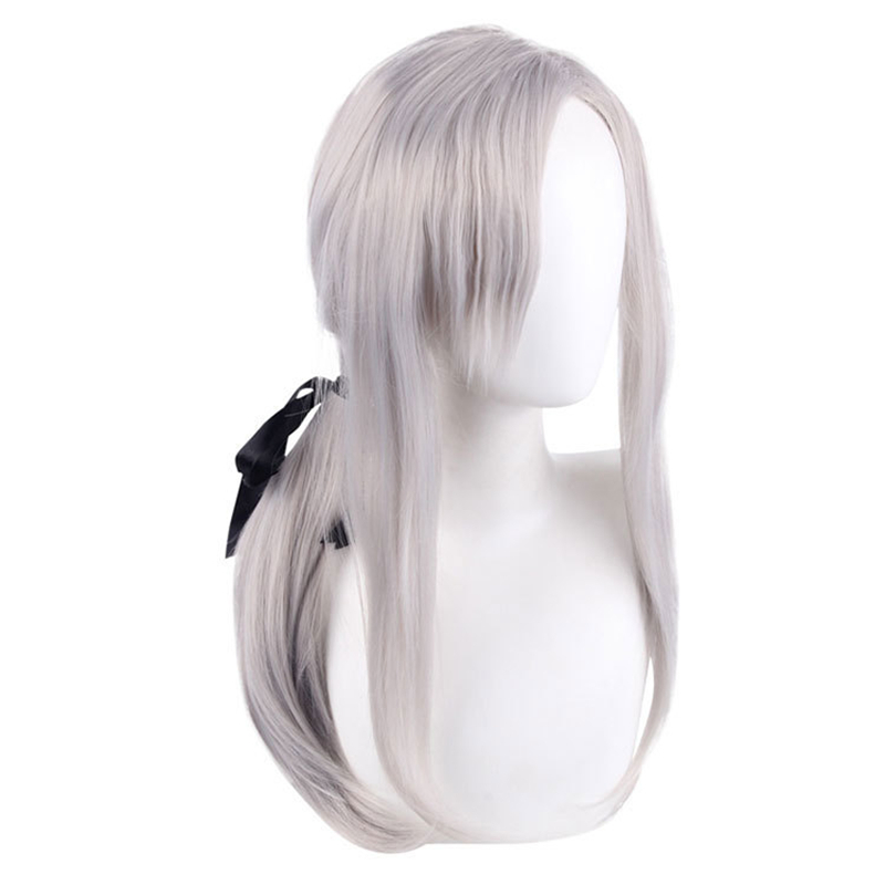 

Owari no Seraph of The End Ferid Bathory 80cm Long Pale Pinkish Grey Heat Resistant Cosplay Costume Wig