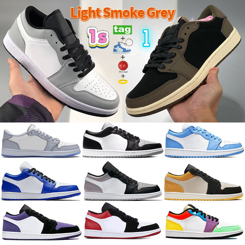 

With Keychain 1s 1 low basketball shoes Light Smoke Grey Cactus Shadow trainers UNC Hyper Royal Laser Blue men women running sneakers, Bubble wrap packagin