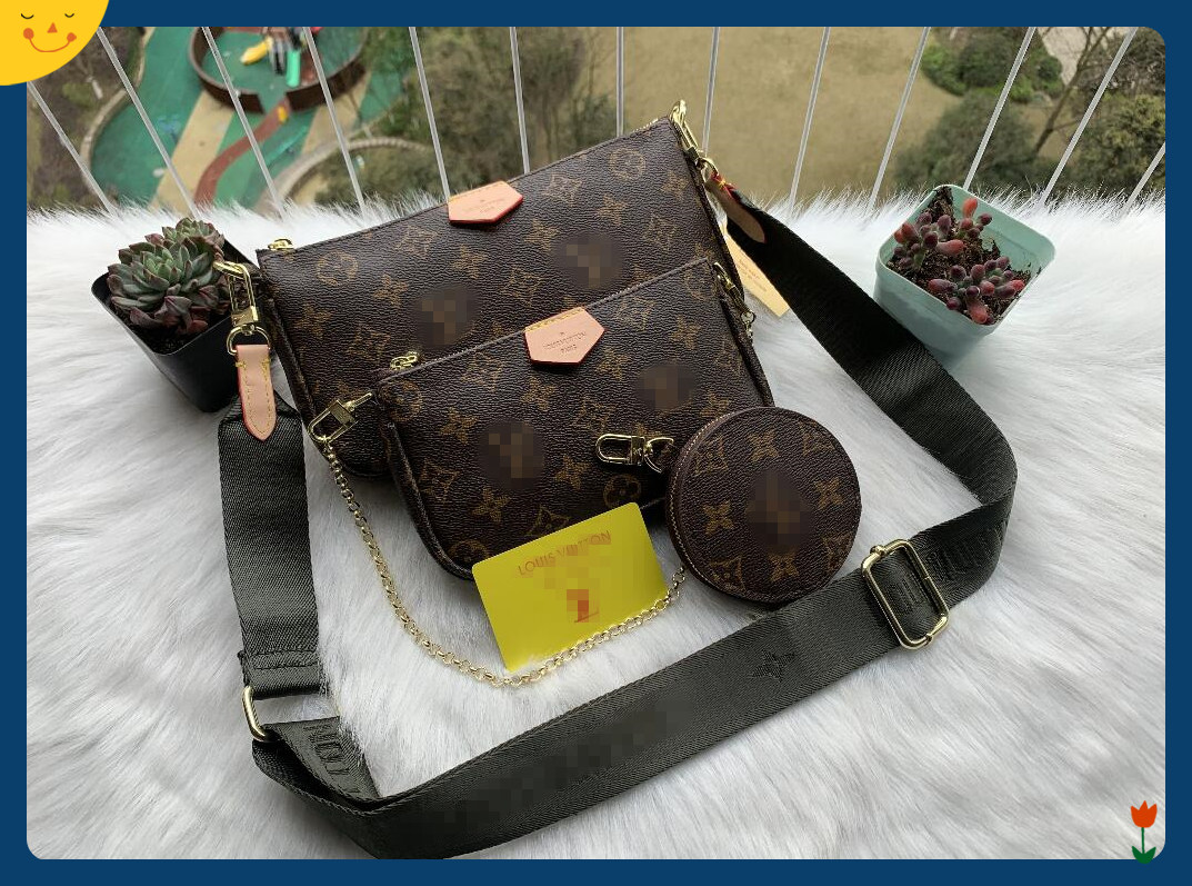 

LV Louis 1 Vitton 2021 Women Luxurys Designers bags womens crossbody bag Genuine handbags purses lady tote Coin Purse, Red;black