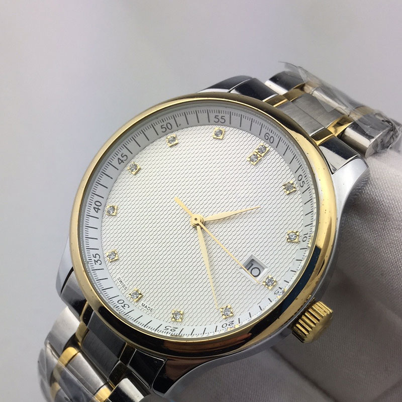 

Men watch 40mm automatic mechanical watches man calendar waterproof fashion stainless steel strap business mens wristwatches, Watch bag