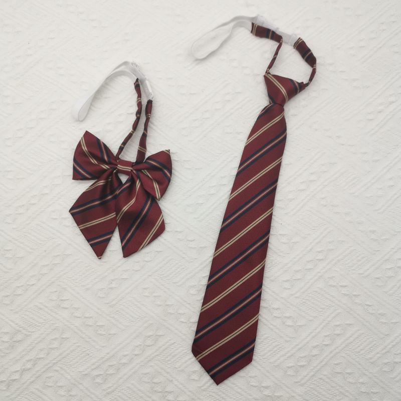 

Neck Ties Pure Gold Suit Ins Tie JK Harajuku Style Cool Male Female Student Lazy Free Japanese College Short Small Bow Mens, Blue;purple