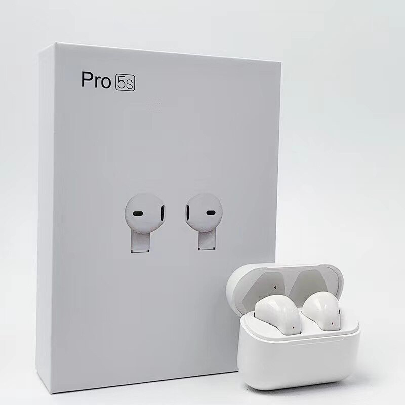 

Wirless Bluetooth Earphones with Charging Case Earbuds Pro 5s White for Andirod IOS Phones