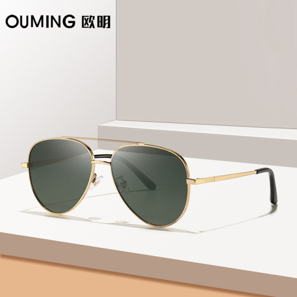 

New toad frame driver's metal glass fashion trend polarized men's sunshade Sunglass 71274EM9