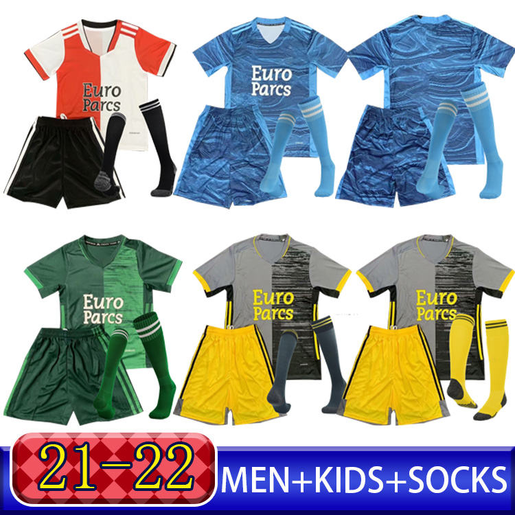 

2021 2022 FeyenoordS BERGHUIS Soccer Jersey Home Away JORGENSEN SINISTERRA Football shirt Kit BOZENIK MALACIA GEERTRUIDA SENESI LINSSEN TEXE, Black