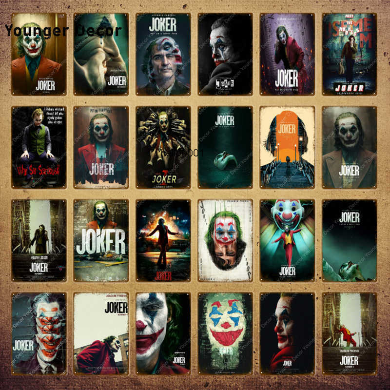 

Classic Movie Poster Joker Retro Plaque Wall Decor For Bar Pub Club Man Cave Metal Vintage Iron Painting Film Signs YI-2061